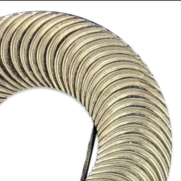 Vintage Mid-Century Circle Textured Brooch Pin - Picture 2 of 3